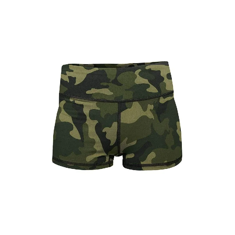 Women's Bermuda ShortsForest Camo Yoga Shorts