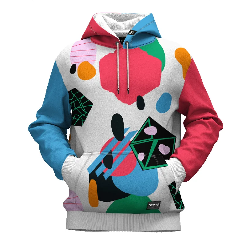 Women's Hooded Sweatshirts with Snap ButtonsAbstract View Hoodie