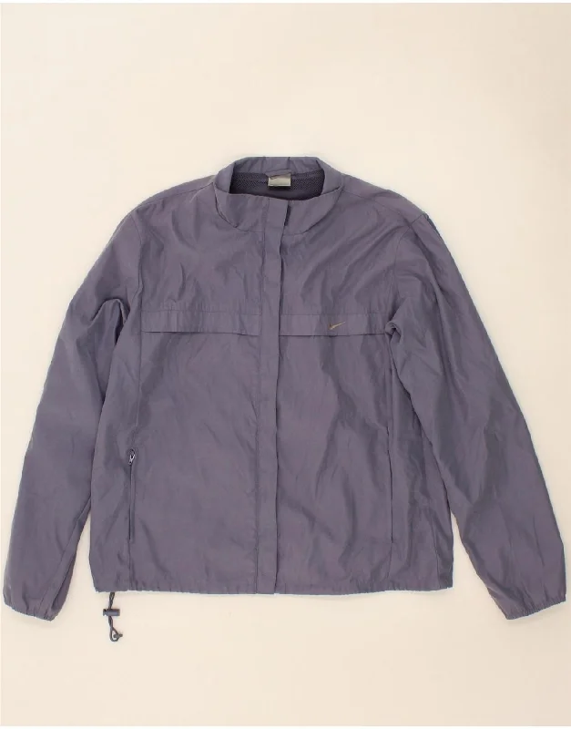 Women's Anorak CoatsNIKE Womens Bomber Jacket UK 10/12 Medium Purple Polyester