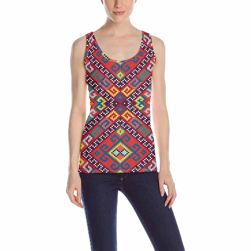 Women's Blouse for WeddingWomen's Tank Top print with Ukrainian ethnic pattern