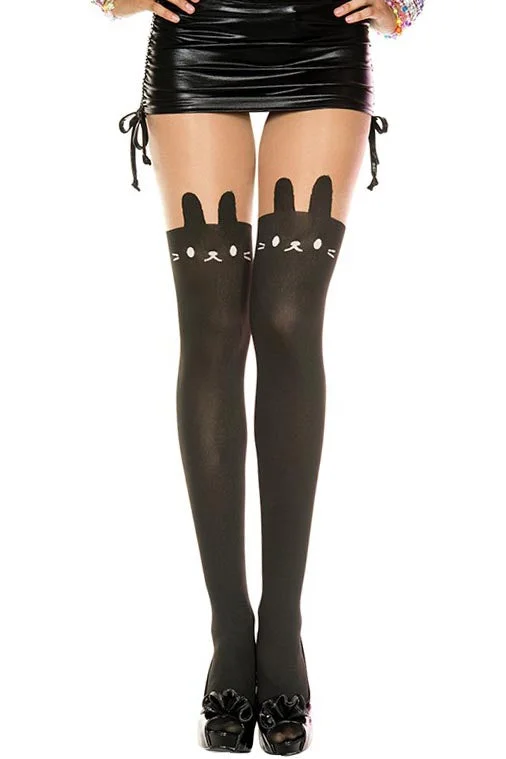 Music Legs Bunny Tights