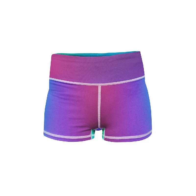 Women's Mid-Rise ShortsFluorescent Mirage Yoga Shorts