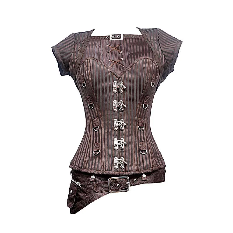 open-bust waist trainer for tops and dressesCassandra Steampunk Overbust Corset