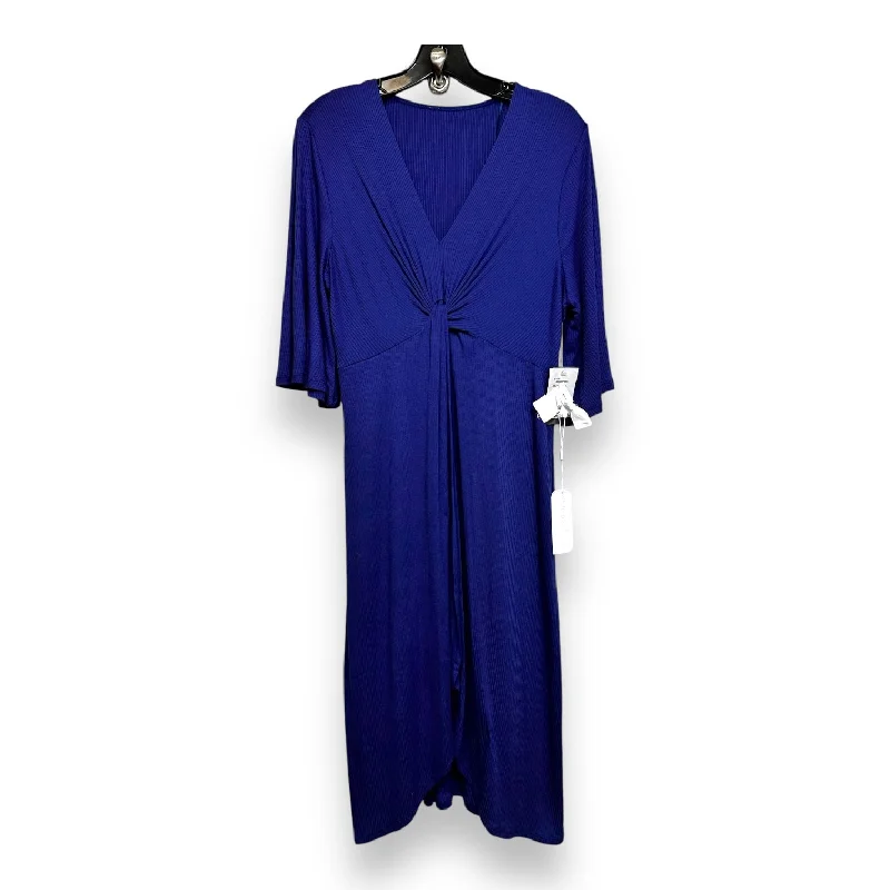 Women's Collarless DressesDress Casual Maxi By Clothes Mentor In Royal Blue, Size: L