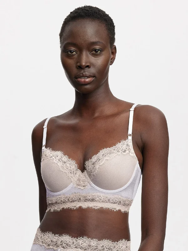 convertible bra with multiple wear optionsEntice Longline Lace Bra