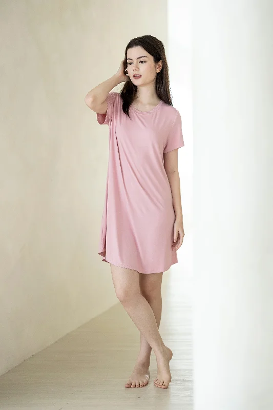 women's pajamas for the holidaysIce-Cool Lounge Dress in Peony Pink