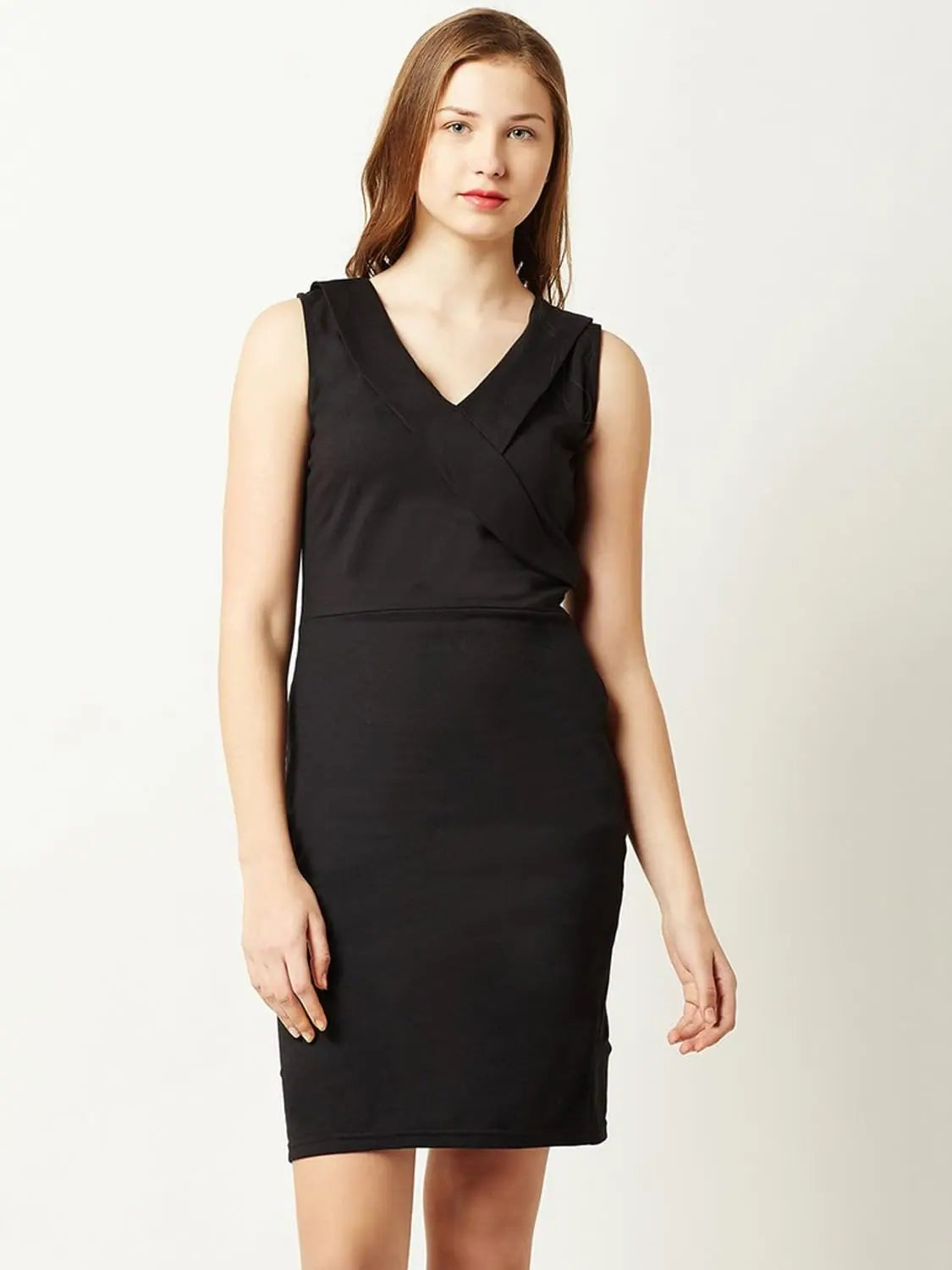 Women's Narrow-Neck DressesForever Yours Bodycon Dress Black