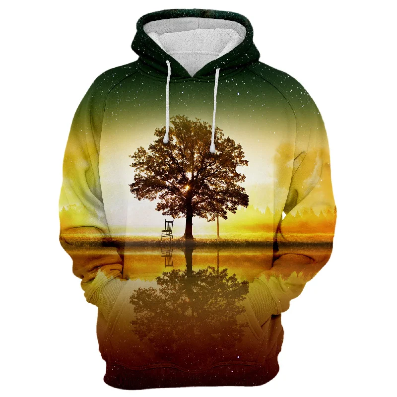 Women's Hooded Sweatshirts with Damask LiningGalaxy Tree Hoodie