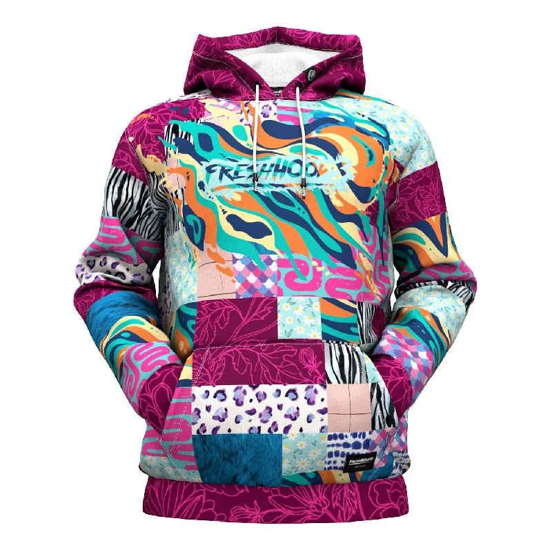 Women's Hooded Sweatshirts with Rayon LiningOff Magenta Hoodie