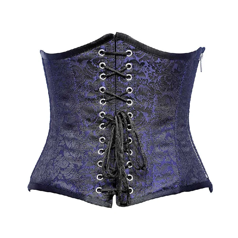 open-bust waist trainer with lace overlay for eleganceCarol Underbust Corset