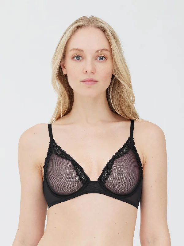 wireless mastectomy bra with soft cupsPassion Mesh Unlined Underwire Bra