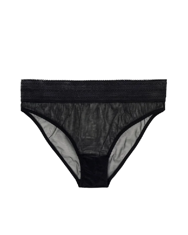 seamless lace panties for a smooth look under clothesBare Bikini Brief, Black