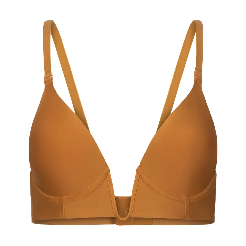 plus-size minimizer underwire braThe Finally V Plunge Bra Honey