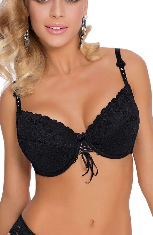 wireless lace bra with adjustable straps for versatilityRoza Damaris Bra