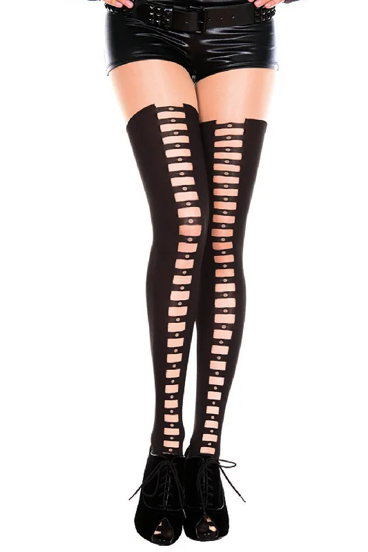 Music Legs Cutout Tights