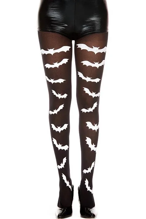 Music Legs Bat Tights