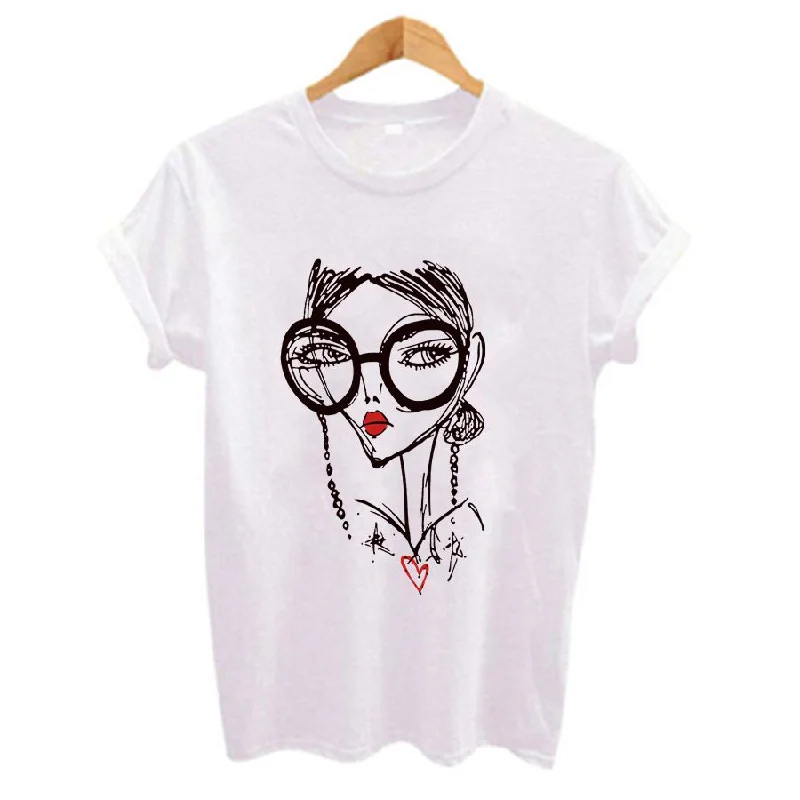 women's pajamas with a perfect blend of style and comfortCool Girl Print Women T Shirt