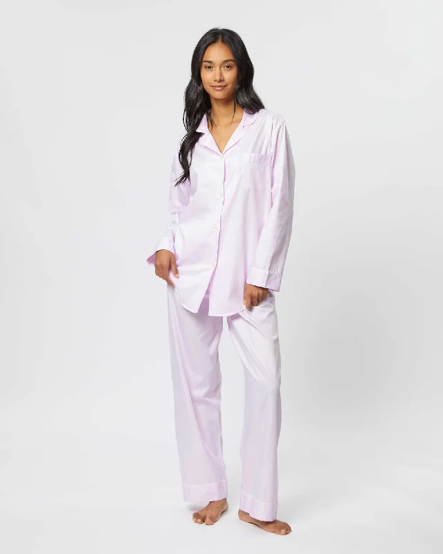 women's pajamas with built-in shortsWomen's Cotton Jacquard Pyjamas - Pink