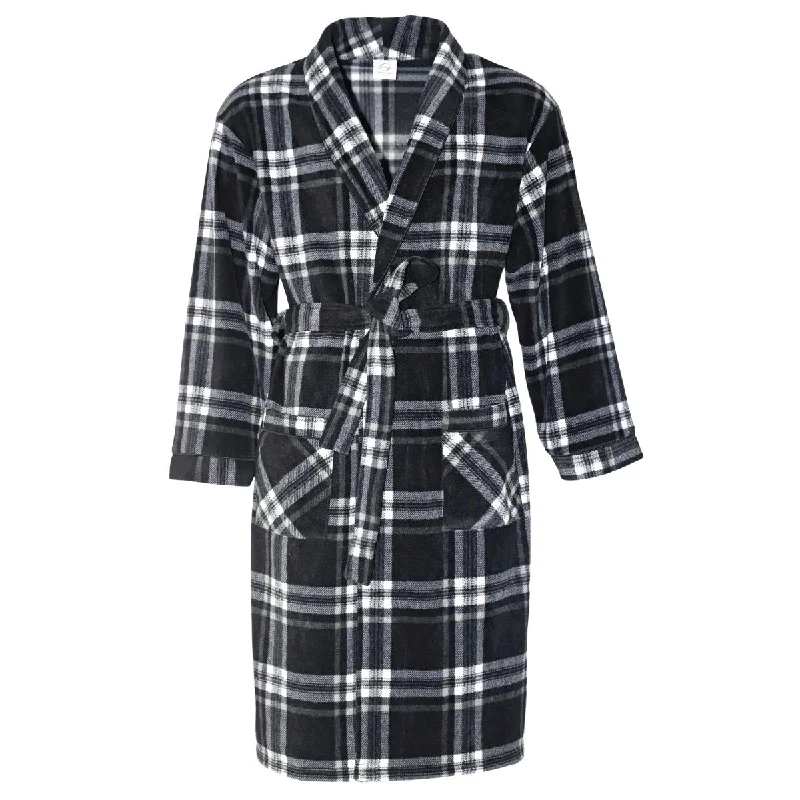 women's pajamas for travelSaneShoppe Men's Super Soft Warm Fleece Dressing Gown