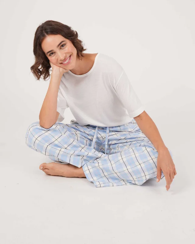 women's pajamas in bold patternsWomen's Brushed Cotton Pyjama Trousers - Fulmer Check