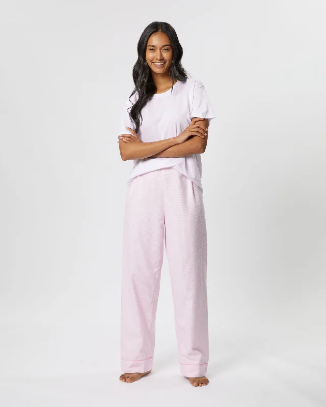 women's pajamas with a touch of elegance and sophisticationWomen's Brushed Cotton Pyjama Trousers - Willet Pink