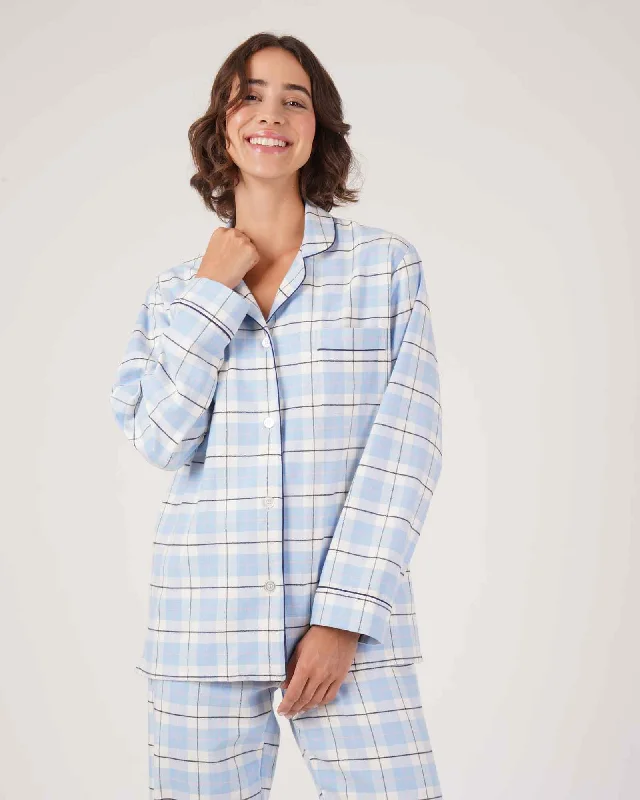 women's pajamas for winter warmthWomen's Brushed Cotton Pyjamas - Fulmer Check