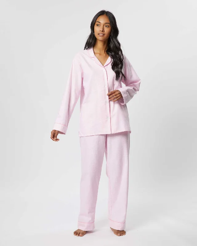 women's pajamas with a sophisticated, modern twistWomen's Brushed Cotton Pyjamas - Willet Pink