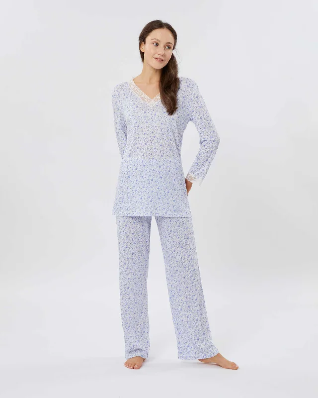 high-quality women's pajama setsWomen's Jersey Ella Pyjamas - Fimber Ditsy Floral