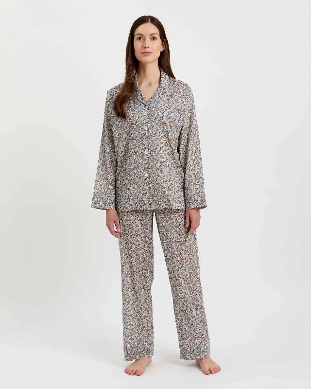 women's pajamas with a sophisticated, modern twistWomen's Fine Cotton Pyjamas made with Liberty Fabric - Strawberry Tree